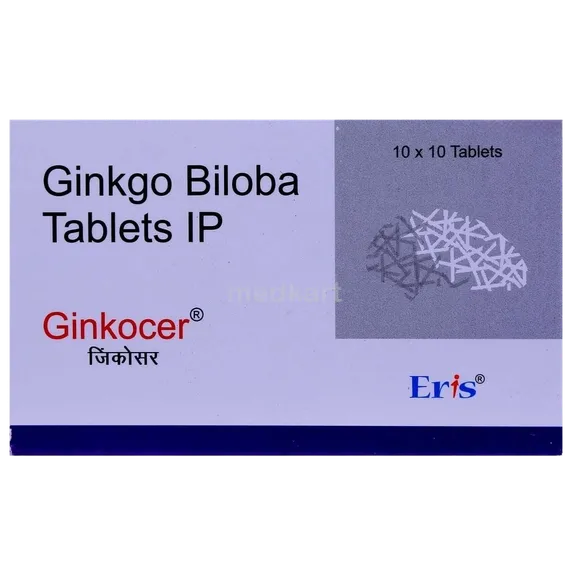 ginkocer 40mg tablet 10's